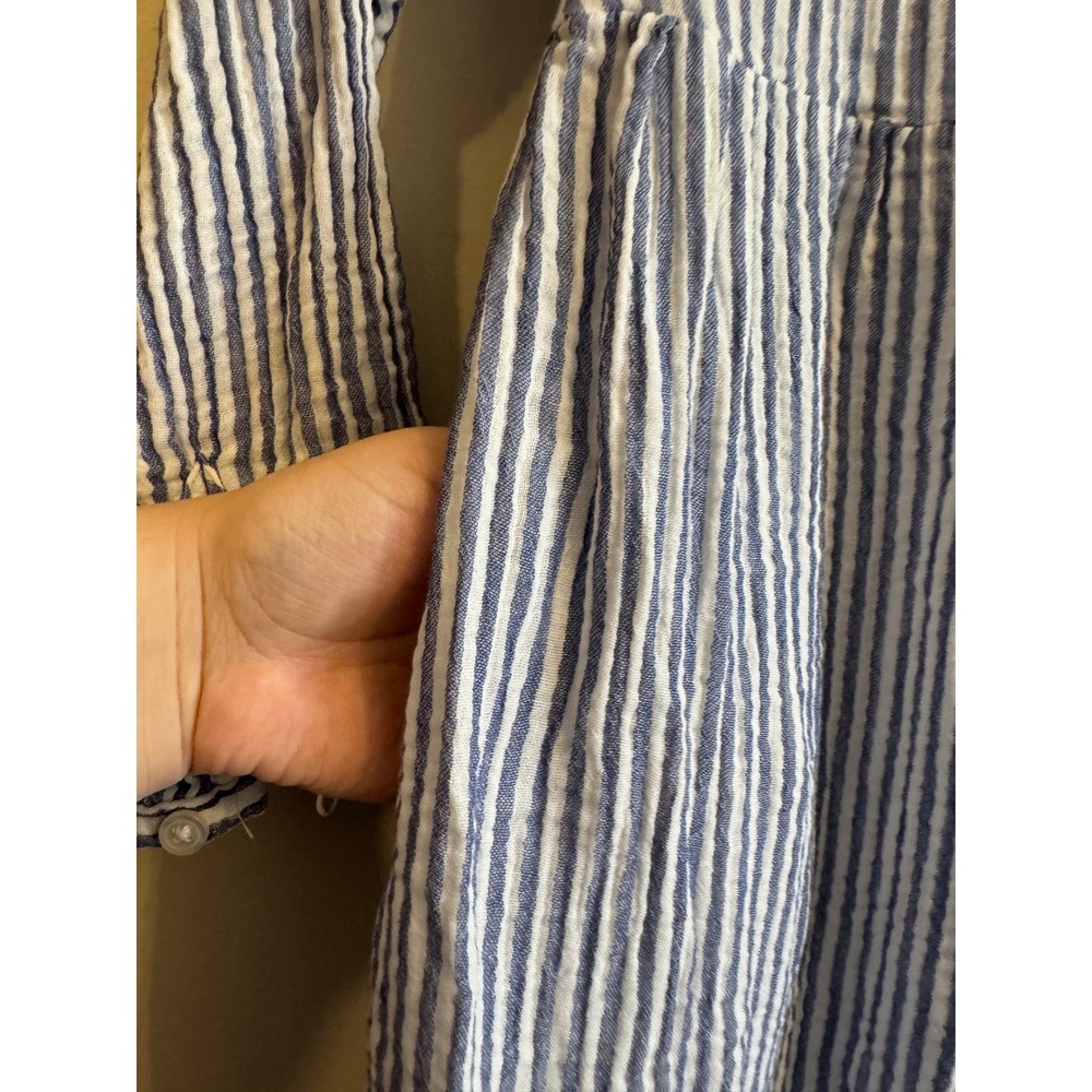 Beachlunchlounge dress Stripped 100% Cotton-with pockets-made in India - Picture 13 of 16